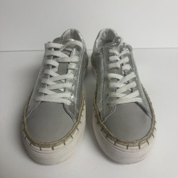 Free People Women’s Scotty Sneaker Silver EU38 M US8 - Picture 3 of 6